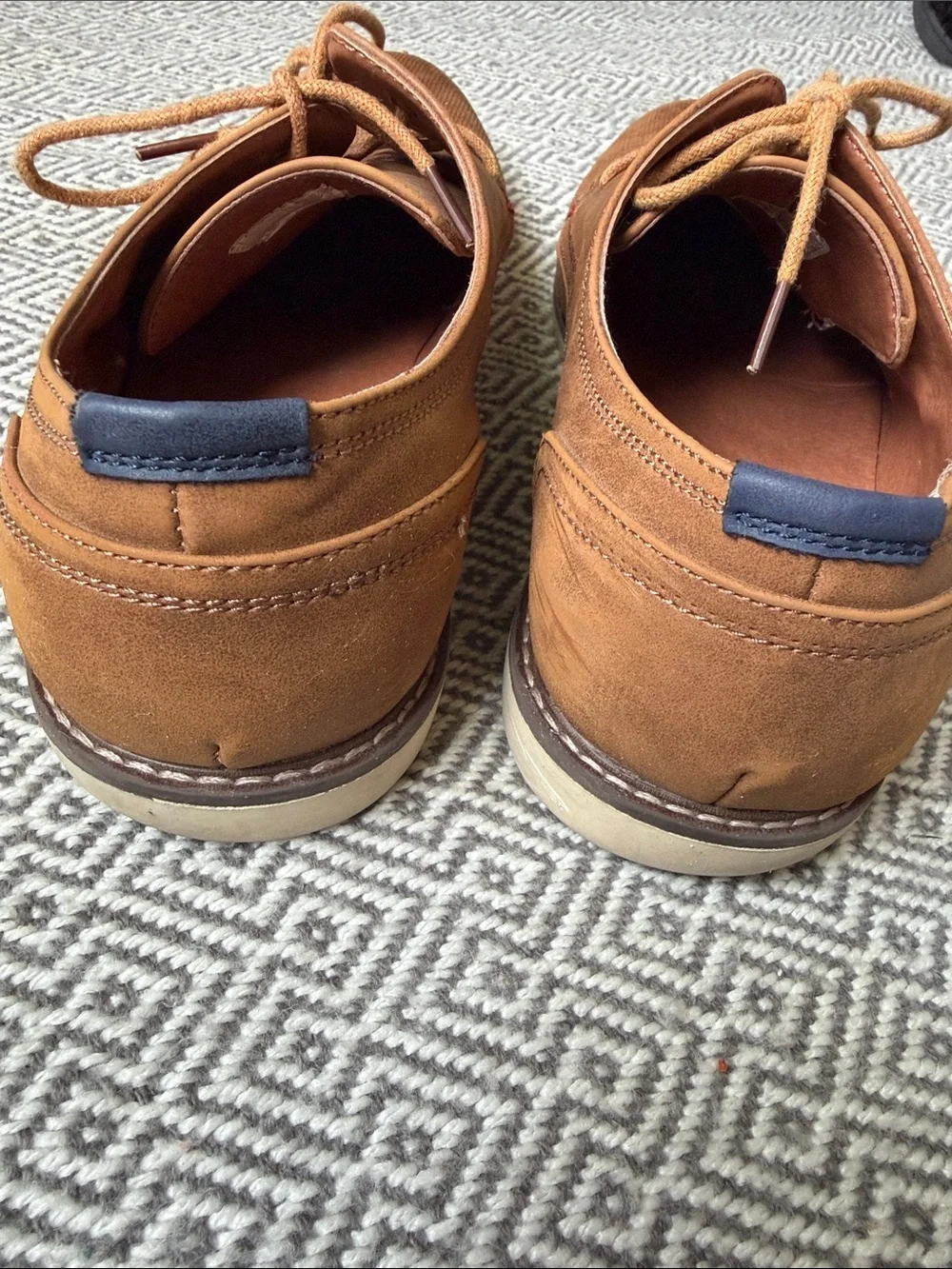 Men's Tan Casual Lace-Up Shoes